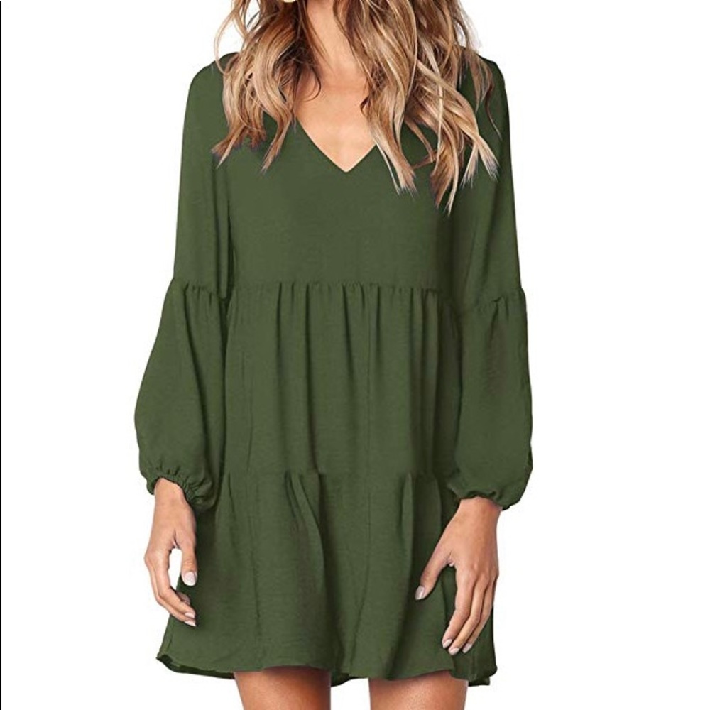 Army green dress